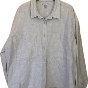 Falls Creek Men's Light Gray Button-Down Shirt